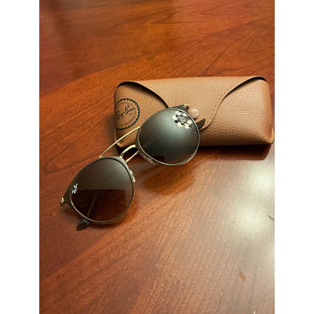 Ray-Ban RB 3546 Sunglasses Gold Black Frame NEW Lenses Nose Pads Temple Tips 32